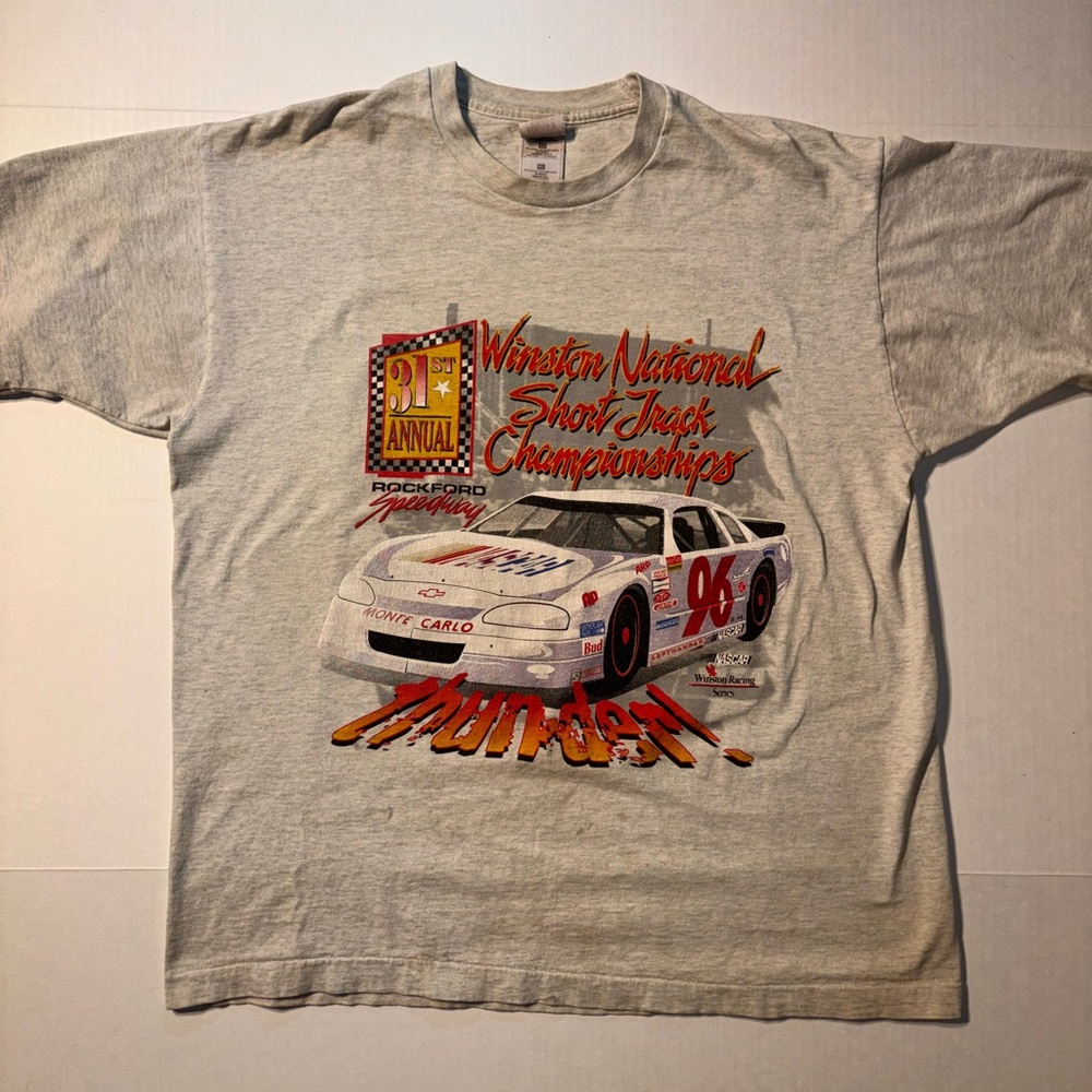 Vtg NASCAR Winston Cup Series Championship Double Sided 90’s USA Racing T-shirt